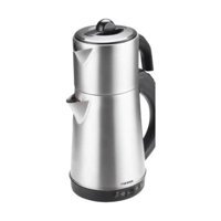 Maress Otomatik Çelik Demlikli 1500 W Işıklı Çelik Gövdeli İnox Retro Çay Makinesi