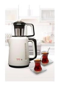 Tefal My Tea Otomatik Cam Demlikli 1500 W Işıklı Plastik Gövdeli Beyaz Retro Çay Makinesi