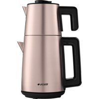 Arçelik 9922 R Çelik Demlikli 1650 W Çelik Gövdeli Rose Gold Çay Makinesi