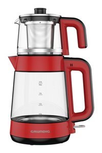 Grundig CM 4054 K New Line Otomatik Çelik Demlikli 1800 W Işıklı Çelik Gövdeli Beyaz Retro Çay Makinesi