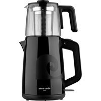 Pierre Cardin PCCYC 004 001 Otomatik Cam Demlikli 1650 W Işıklı Plastik Gövdeli Siyah Retro Çay Makinesi
