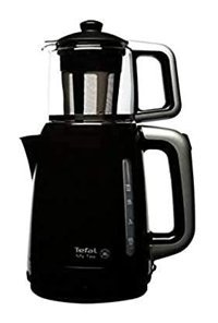 Tefal BJ2018 My Tea Otomatik Cam Demlikli 1500 W Işıklı Plastik Gövdeli Siyah Retro Çay Makinesi