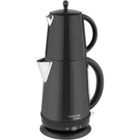 Awox Demplus Çelik Demlikli 2200 W Çelik Gövdeli Siyah Çay Makinesi