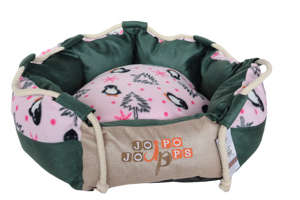 Jojo Pops No:18 Yuvarlak İç Mekan Kumaş Kedi Evi Çok Renkli