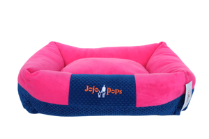 Jojo Pops Dikdörtgen İç Mekan Kumaş Kedi Evi Lacivert Pembe