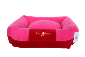 Jojo Pops Dikdörtgen İç Mekan Kumaş Kedi Evi Kırmızı Pembe