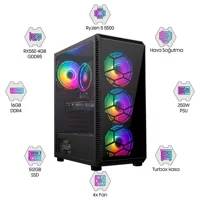 Turbox Tx4891 Ryzen 5 5500 16Gb Ddr4 512Gb Ssd 4Gb Rx550 Gddr5 Oem Paket