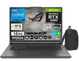 Asus Rog Strix G18 G814JI-N6141 Harici GeForce RTX 4080 Intel Core i9 32 GB Ram DDR5 2 TB SSD 18 inç QHD+ Windows 11 Home Gaming Notebook Laptop