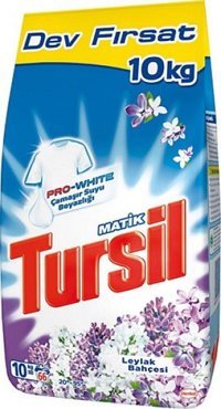 Tursil Matik Leylak Bahçesi Beyazlar İçin 66 Yıkama Toz Deterjan 10 kg