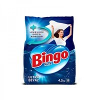 Bingo Matik Beyazlar İçin 30 Yıkama Toz Deterjan 4.5 kg