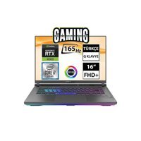 Asus Rog Strix G16 G614JV-N3159A9 Harici GeForce RTX 4060 Intel Core i7 64 GB Ram DDR5 1 TB SSD 16 inç Full HD + FreeDos Gaming Notebook Laptop