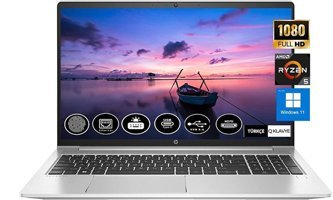 HP PROBOOK 455 G9 6S6X5EA15 Dahili AMD Radeon AMD Ryzen 5 8 GB Ram DDR4 512 GB SSD 15.6 İnç Full HD Windows 11 Pro Laptop