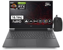 HP Victus Z7Z593EA13 Harici GeForce RTX 3050 AMD Ryzen 7 32 GB Ram DDR5 512 GB SSD 16.1 inç Full HD FreeDos Gaming Notebook Laptop