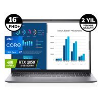 Dell Vostro 5630 Dahili GeForce RTX 2050 Intel Core i7 16 GB Ram DDR4 512 GB SSD 16 inç Full HD + FreeDos Gaming Notebook Laptop