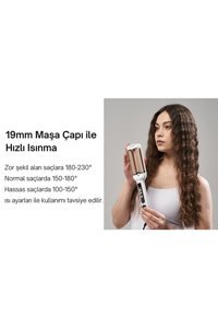 Yui DHS 1868 19 mm Seramik İyonlu Wag Saç Maşası