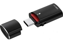 Huawei Nova 13 Pro Ile Uyumlu Type-C USB 3.0 Otg- Microsd Kart Okuyucu - Siyah
