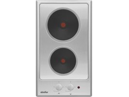 Simfer 3050 Paslanmaz Çelik 2 Gözlü Elektrikli Solo Inox Ocak