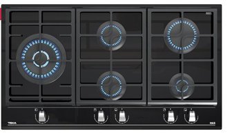 Teka GZC 95320 XBC BK Siyah Cam 5 Gözlü Wok Gözlü Doğalgazlı Ankastre Ocak