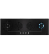 Vinola 1200-08 Siyah Cam 4 Gözlü Wok Gözlü Gazlı Ankastre Ocak