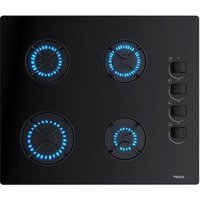 Teka GBE 64002 KBC Siyah Cam 4 Gözlü Gazlı Ankastre Ocak