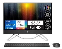 HP AIO 78J77EA20 Intel Iris Xe Graphics Intel Core i7 1255U 8 GB Ram DDR4 2 TB SSD 23.8 inç Full HD Windows 11 Home All in One Bilgisayar