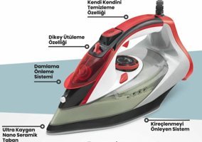 Goldmaster 2600 W Seramik Buharlı Ütü
