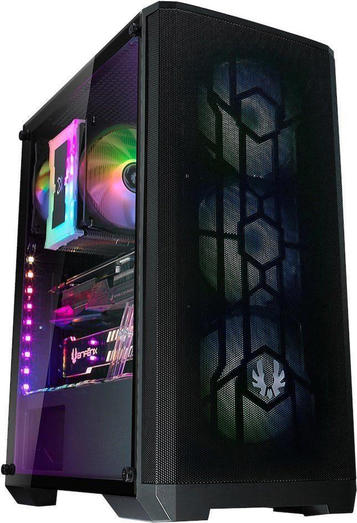 Bitfenix Gaming Lux Harici GeForce RTX 3060 Ti Ekran Kartlı AMD Ryzen 5 5700X 16 GB Ram DDR4 1 TB SSD Mid Tower FreeDos Masaüstü Bilgisayar