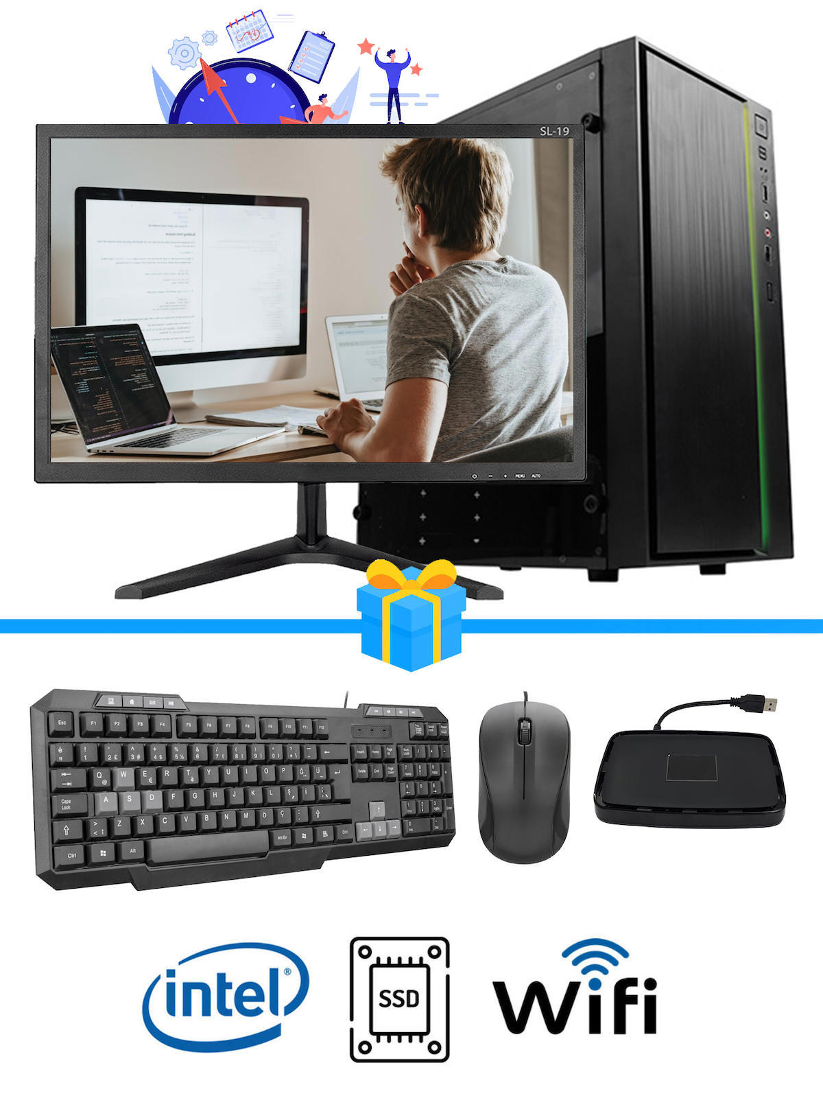 Ramtech Workforce WF192 AMD Ryzen 9 i3-2100 16 GB Ram DDR3 256 GB SSD Mid Tower
FreeDos Masaüstü Bilgisayar