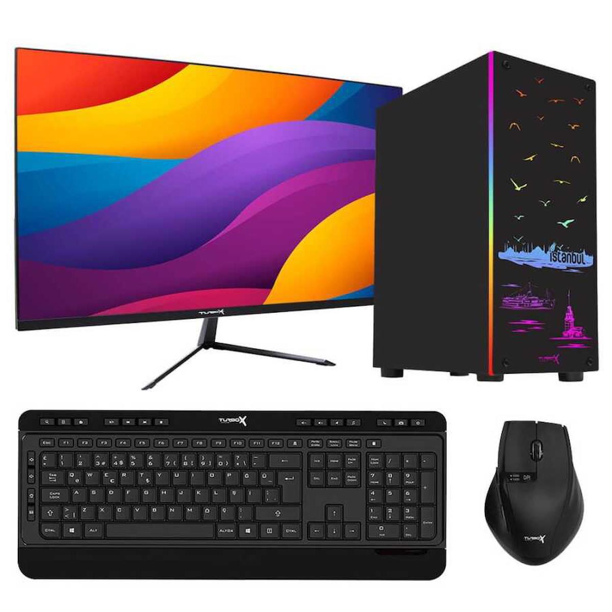Turbox Tx1101 Paylaşımlı HD Graphics Ekran Kartlı Intel Core i3 4130 8 GB Ram DDR3 256 GB SSD Mid Tower
 FreeDos Masaüstü Bilgisayar