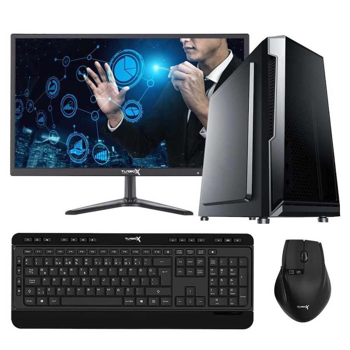 Turbox Tx881 Paylaşımlı HD Graphics Ekran Kartlı Intel Core i3 4130 8 GB Ram DDR3 128 GB SSD Mid Tower
 FreeDos Masaüstü Bilgisayar