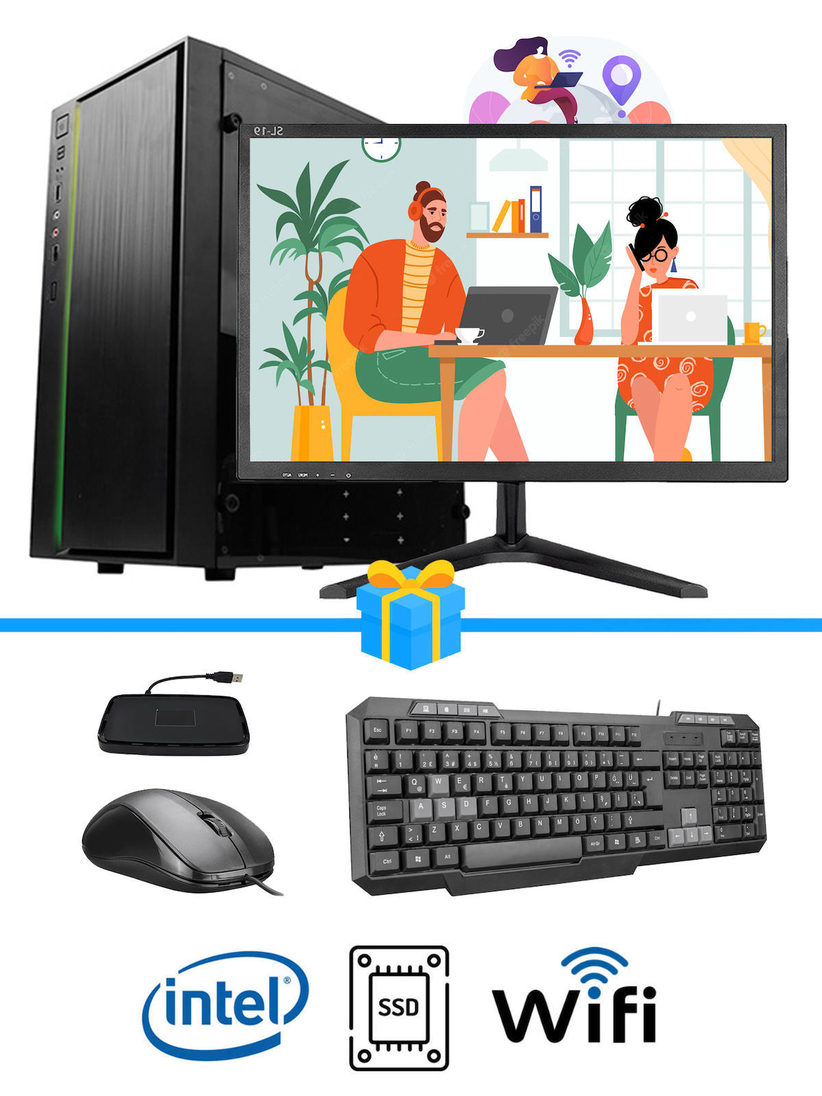 Ramtech Workforce WF193 AMD Ryzen 9 i5 650 4 GB Ram DDR3 128 GB SSD Mid Tower
FreeDos Masaüstü Bilgisayar