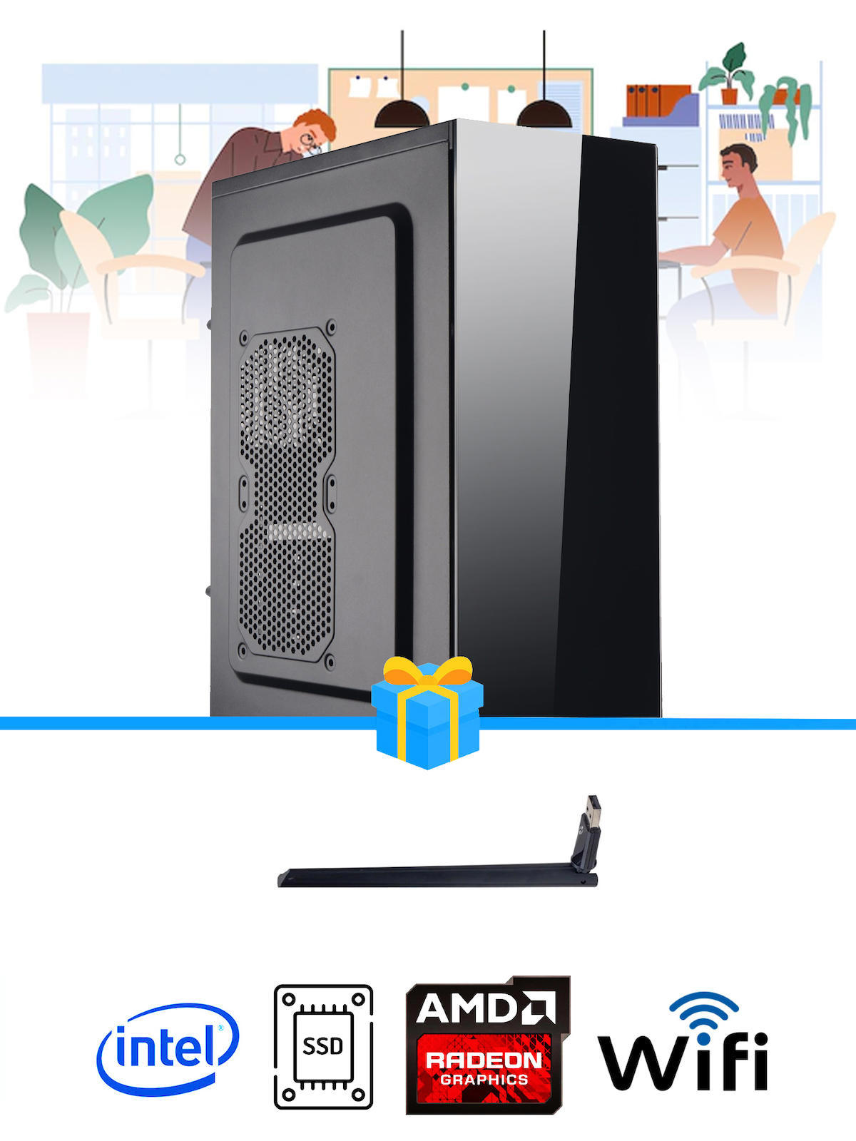 Ramtech Workforce OF710-267 Harici Radeon R5 230 Ekran Kartlı AMD Ryzen 9 i7-10700F 8 GB Ram DDR4 512 GB SSD Mid Tower
FreeDos Masaüstü Bilgisayar