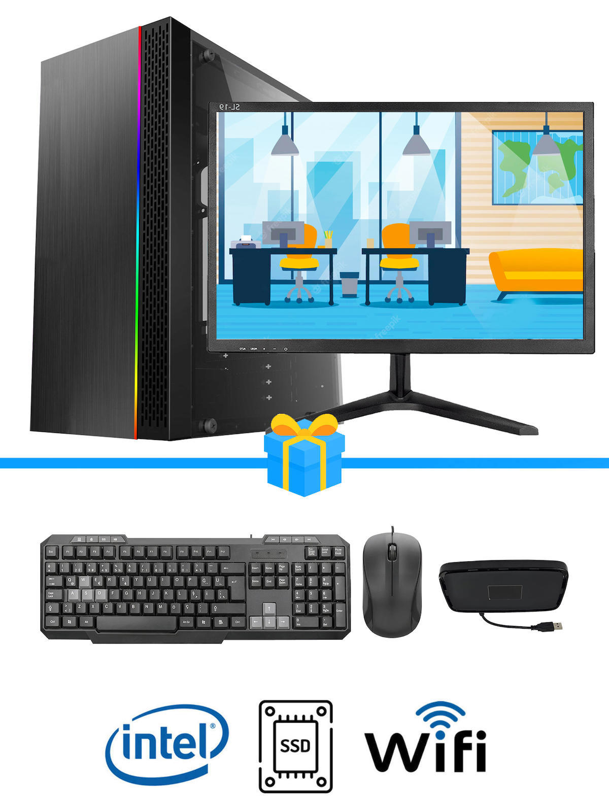 Ramtech Workforce WF186 AMD Ryzen 9 i5 650 4 GB Ram DDR3 256 GB SSD Mid Tower
FreeDos Masaüstü Bilgisayar