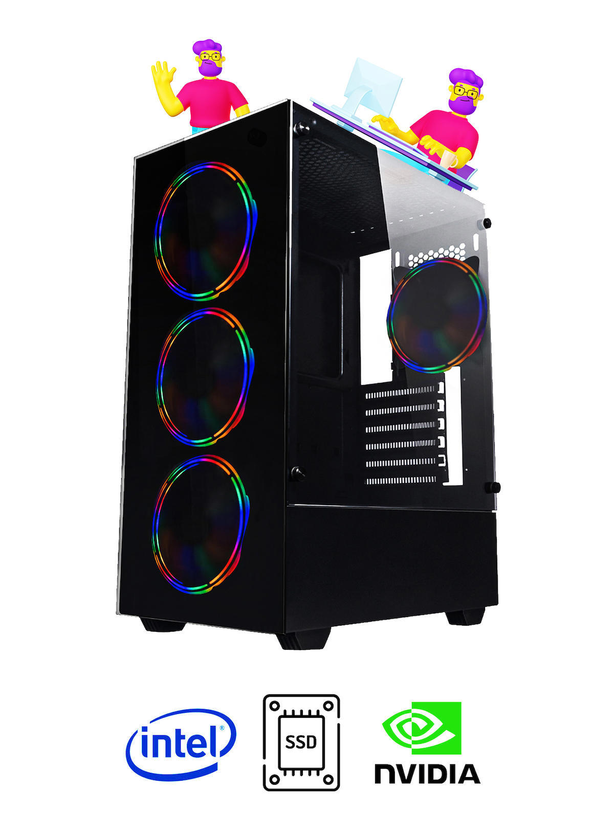 Ramtech Workforce WF364 AMD Ryzen 9 E5 2650 v2 16 GB Ram DDR4 256 GB SSD Mid Tower
 FreeDos Masaüstü Bilgisayar