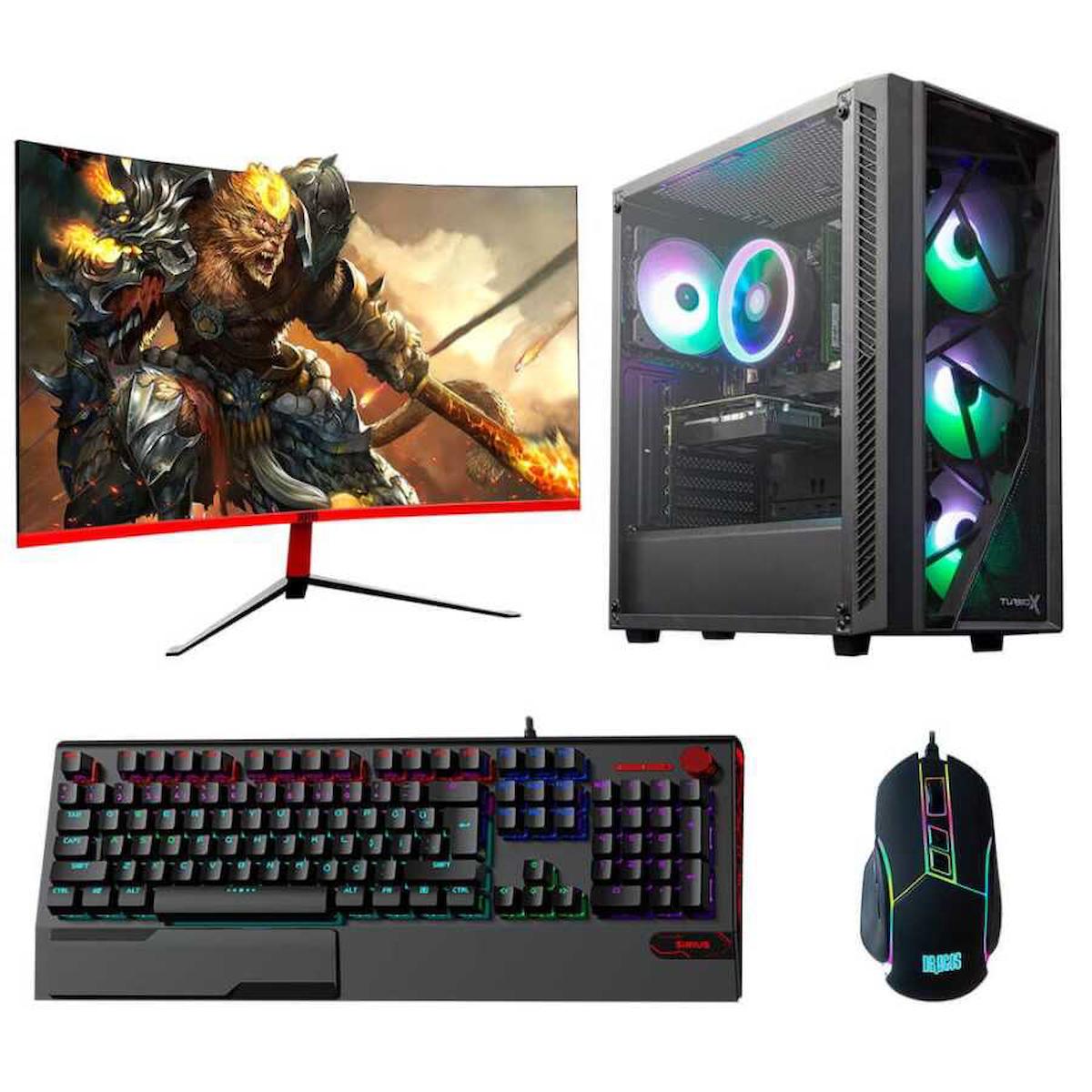 Dragos DRx2629 Harici RX 6600 Ekran Kartlı AMD Ryzen 7 5500 16 GB Ram DDR4 512 GB SSD Mid Tower FreeDos Masaüstü Bilgisayar