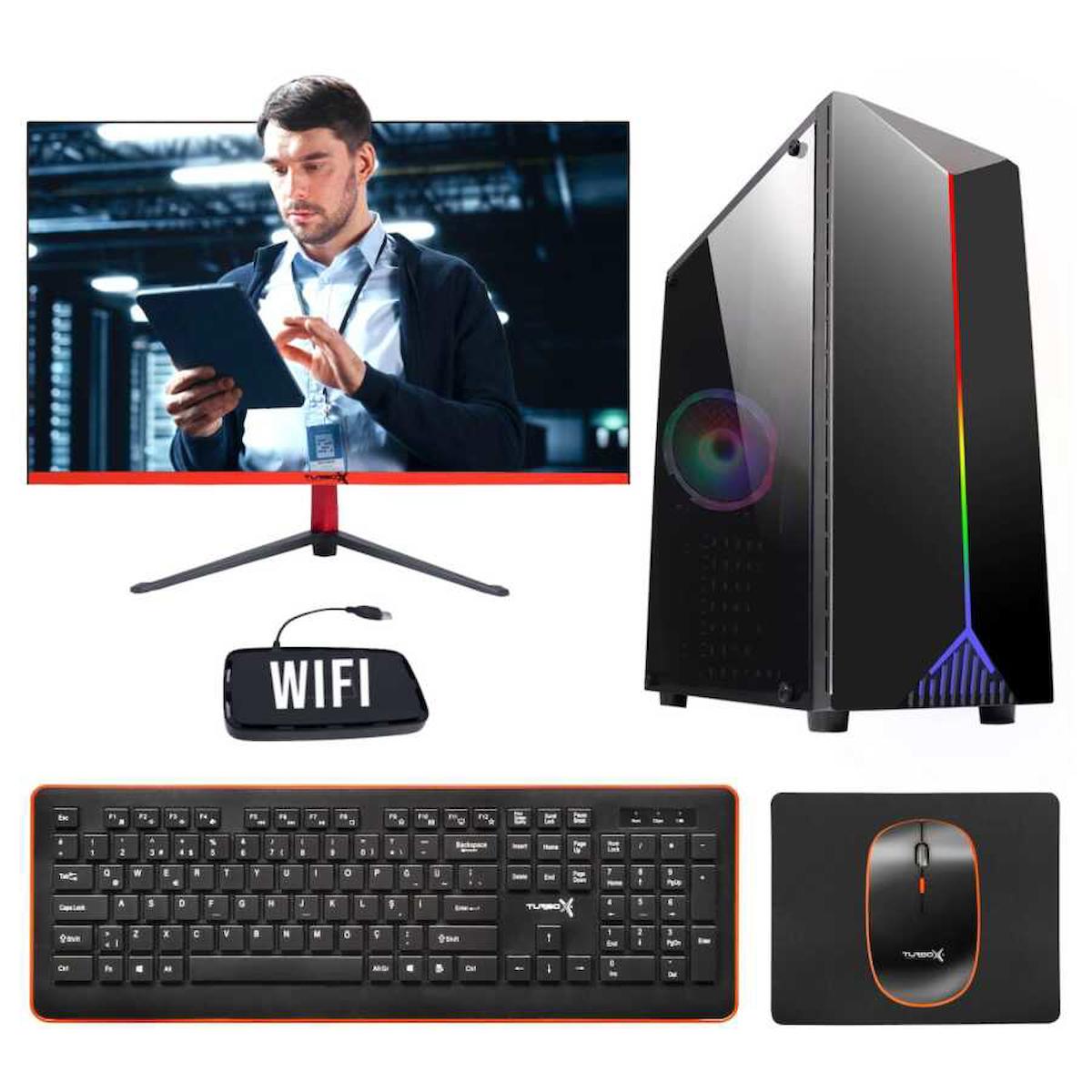 Turbox Tx2164 Paylaşımlı HD Graphics Ekran Kartlı Intel Core i5 6400 16 GB Ram DDR4 256 GB SSD Mid Tower
 FreeDos Masaüstü Bilgisayar