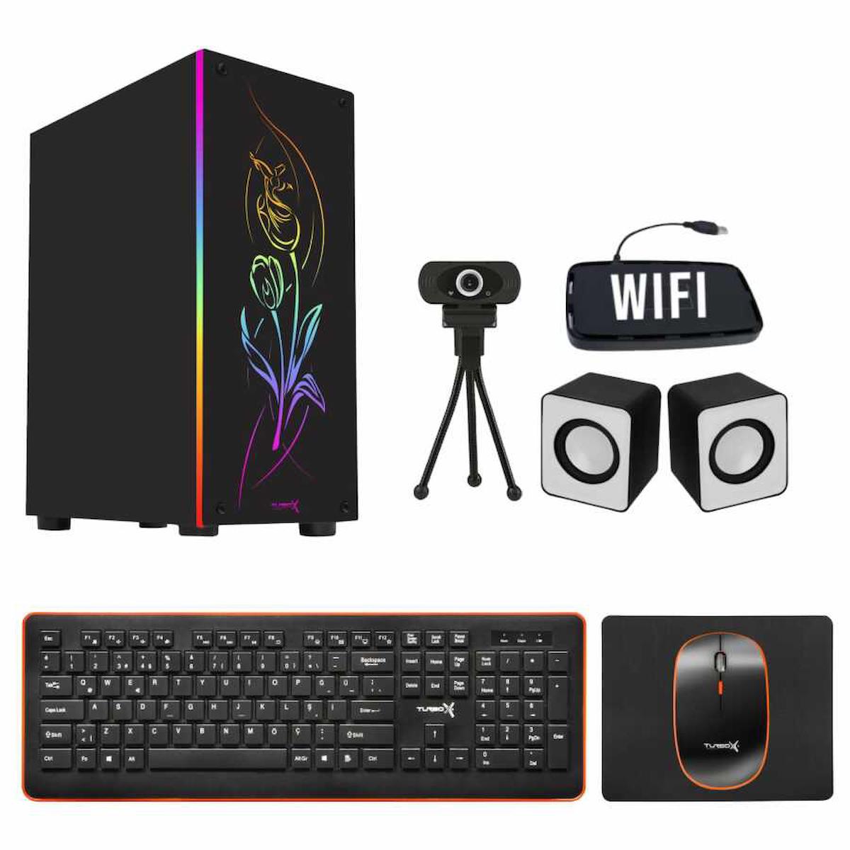 Turbox Tx2122 Harici Radeon R5 230 Ekran Kartlı Intel Core i5 10400F 16 GB Ram DDR4 512 GB SSD Mid Tower
 FreeDos Masaüstü Bilgisayar