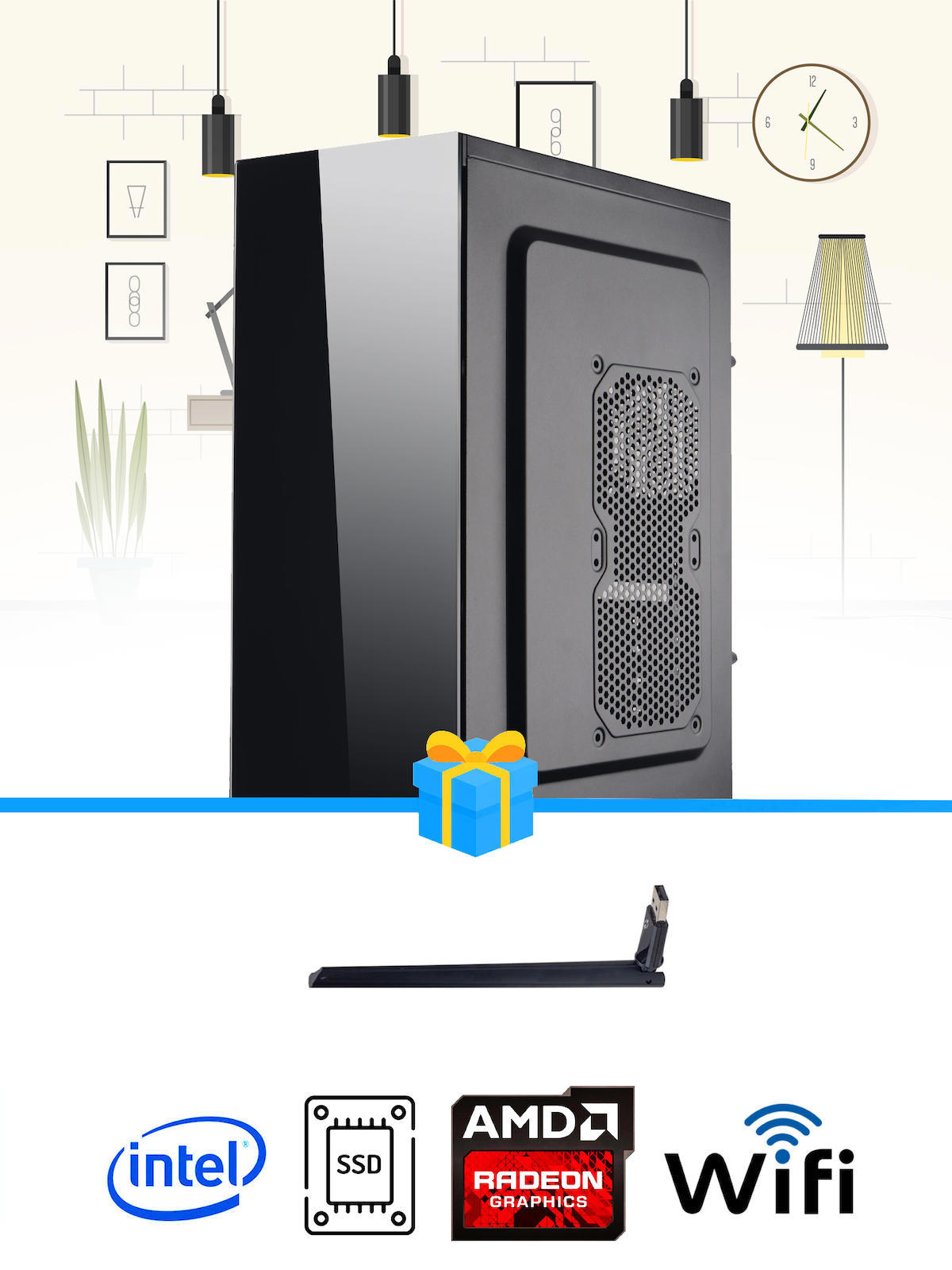 Ramtech Workforce OF310-133 Harici Radeon R5 230 Ekran Kartlı AMD Ryzen 7 i3 10100F 8 GB Ram DDR4 128 GB SSD Mid Tower
FreeDos Masaüstü Bilgisayar