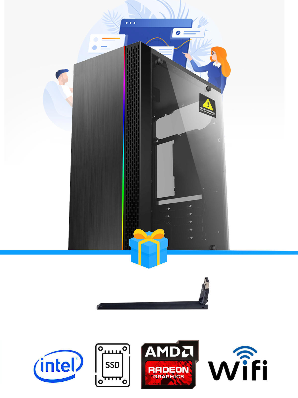 Ramtech Workforce OF710-269 Harici Radeon R5 230 Ekran Kartlı AMD Ryzen 9 i7-10700F 16 GB Ram DDR4 256 GB SSD Mid Tower
FreeDos Masaüstü Bilgisayar