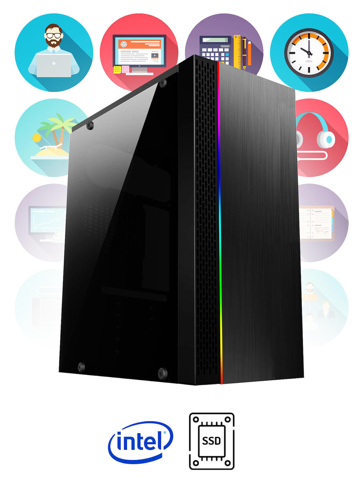 Ramtech Workforce WF287 AMD Ryzen 9 i3 4130 8 GB Ram DDR3 128 GB SSD Mid Tower
FreeDos Masaüstü Bilgisayar