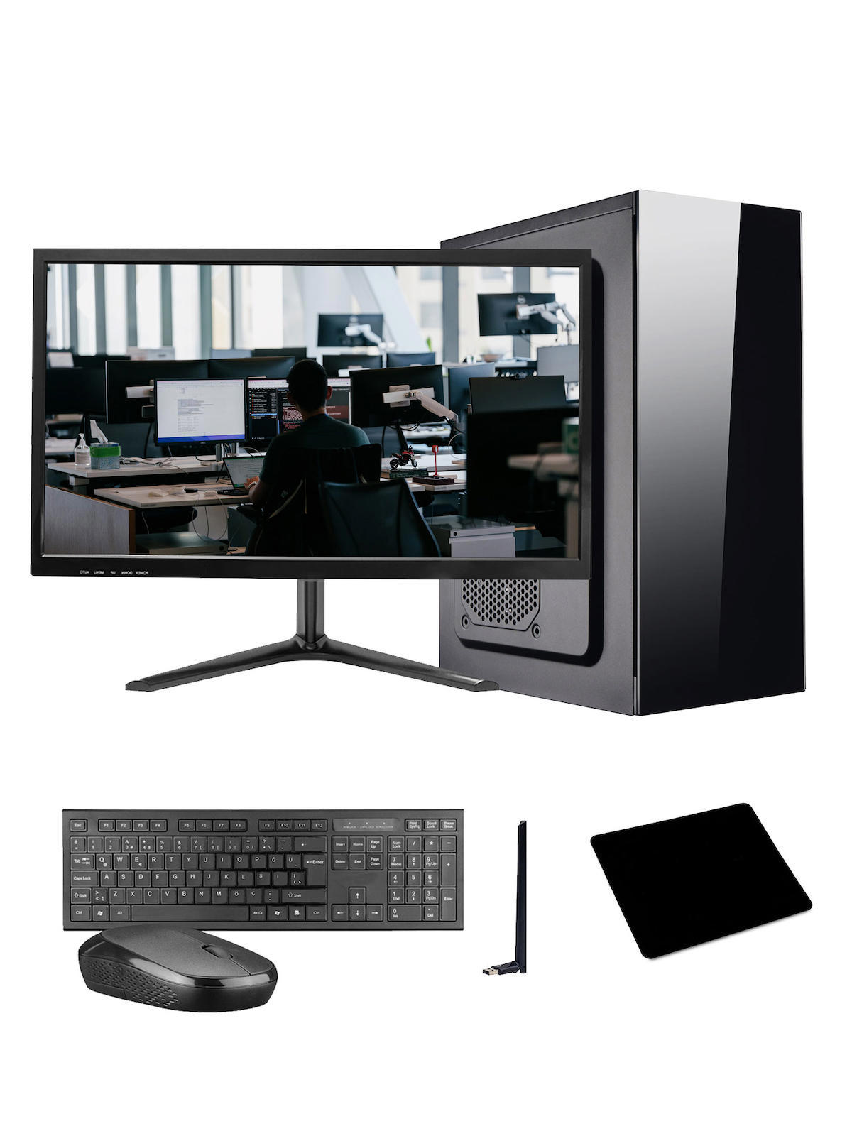 Ramtech Workforce OF510-035 Harici Radeon R5 230 Ekran Kartlı AMD Ryzen 9 i5 10400F 16 GB Ram DDR4 256 GB SSD Mid Tower
 FreeDos Masaüstü Bilgisayar