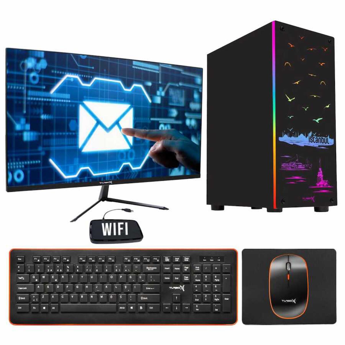Turbox Tx2061 Paylaşımlı HD Graphics Ekran Kartlı Intel Core i3 4130 8 GB Ram DDR3 256 GB SSD Mid Tower
 FreeDos Masaüstü Bilgisayar