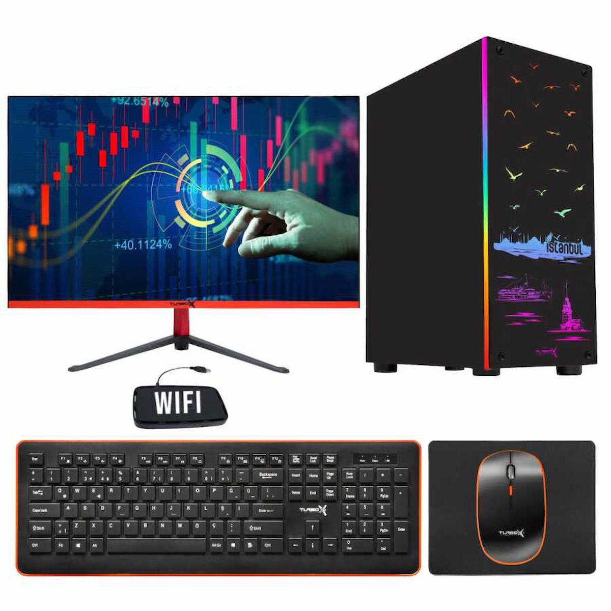 Turbox Tx2063 Paylaşımlı HD Graphics Ekran Kartlı Intel Core i3 4130 8 GB Ram DDR3 256 GB SSD Mid Tower
 FreeDos Masaüstü Bilgisayar