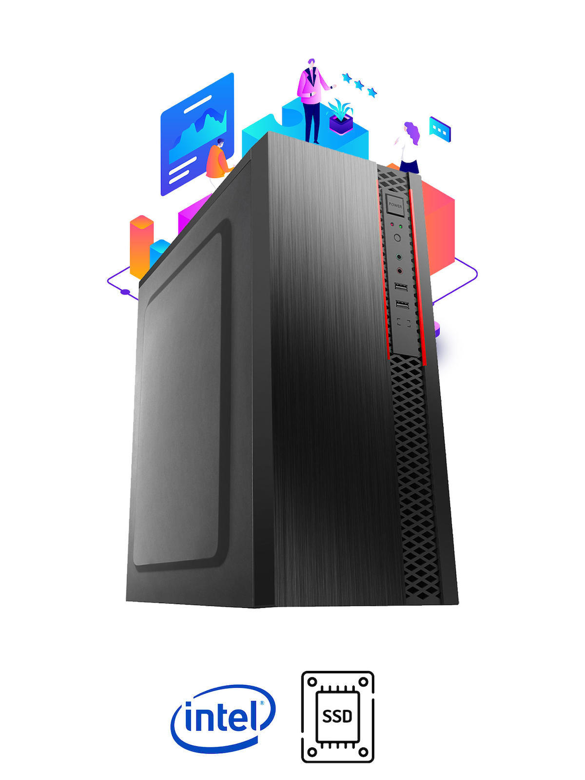 Ramtech Workforce WF434 AMD Ryzen 9 2600 16 GB Ram DDR3 256 GB SSD Mid Tower
FreeDos Masaüstü Bilgisayar