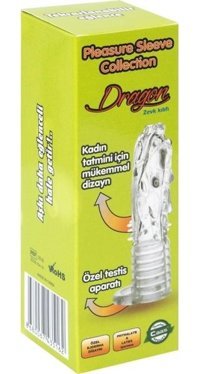 Caas Dragon Testis Aparatlı Tırtıklı Penis Kılıfı