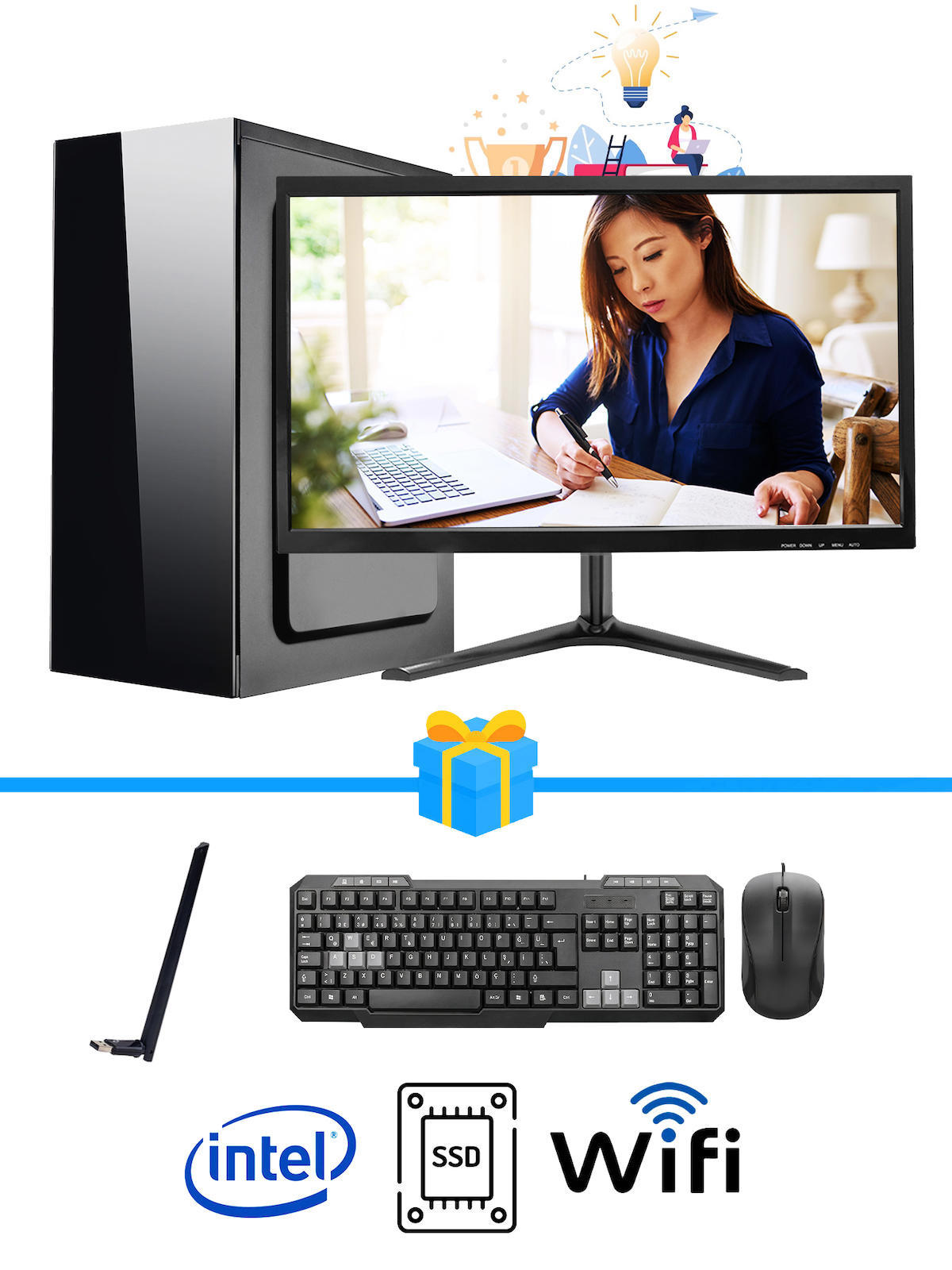 Ramtech Workforce WF368 AMD Ryzen 7 i3 2120 8 GB Ram DDR3 128 GB SSD Mid Tower
FreeDos Masaüstü Bilgisayar