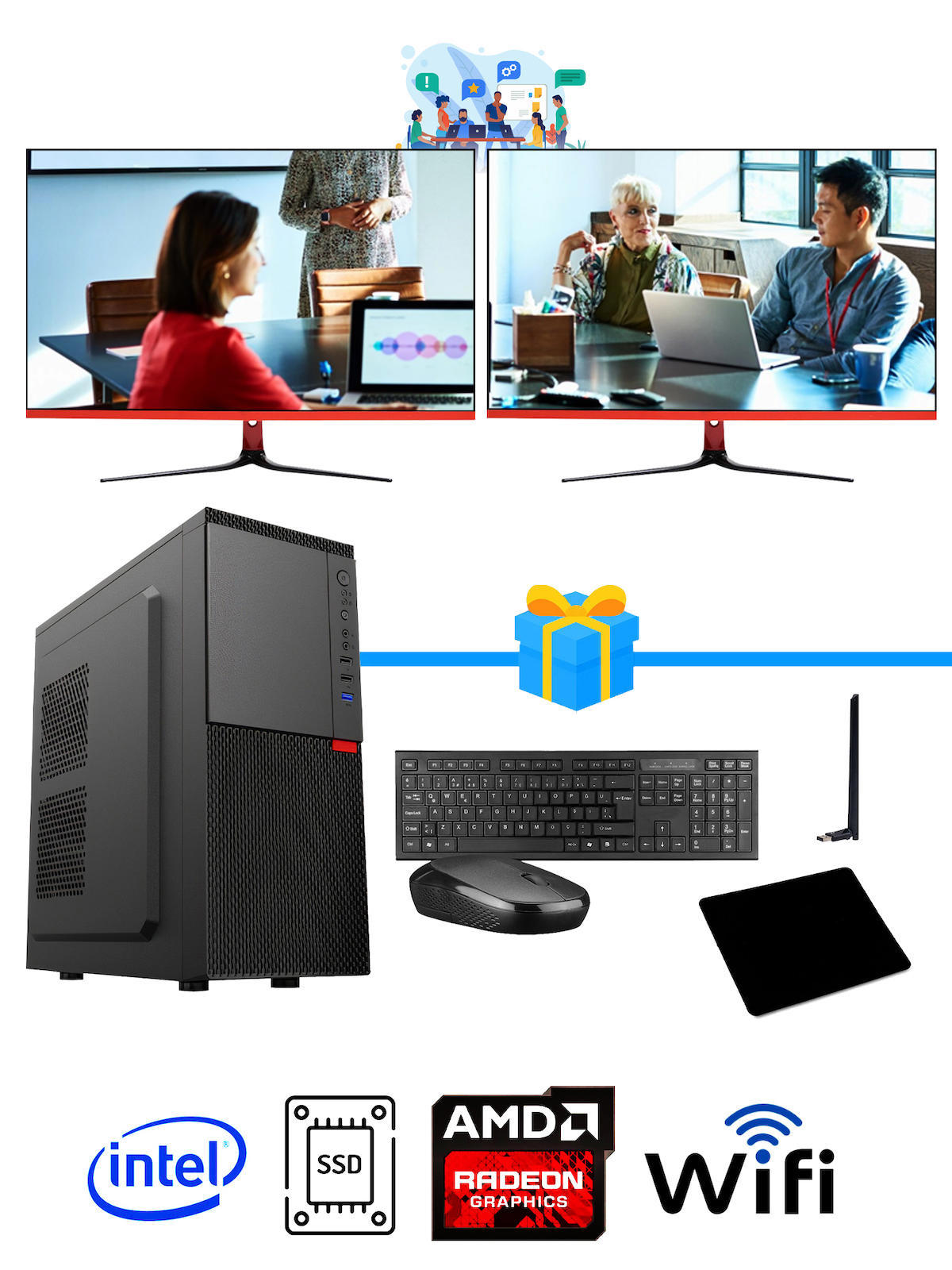 Ramtech Workforce OF710-370 Harici Radeon R5 230 Ekran Kartlı AMD Ryzen 9 i7-10700F 16 GB Ram DDR4 128 GB SSD Mid Tower
FreeDos Masaüstü Bilgisayar