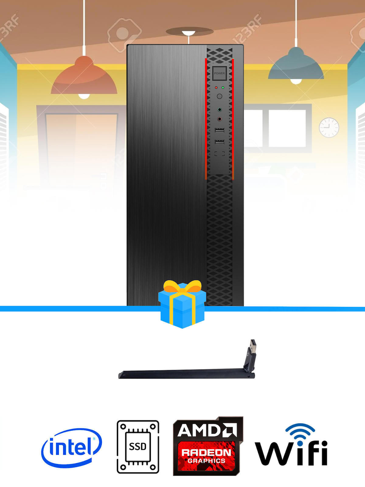 Ramtech Workforce OF310-142 Harici Radeon R5 230 Ekran Kartlı AMD Ryzen 7 i3 10100F 16 GB Ram DDR4 128 GB SSD Mid Tower
FreeDos Masaüstü Bilgisayar