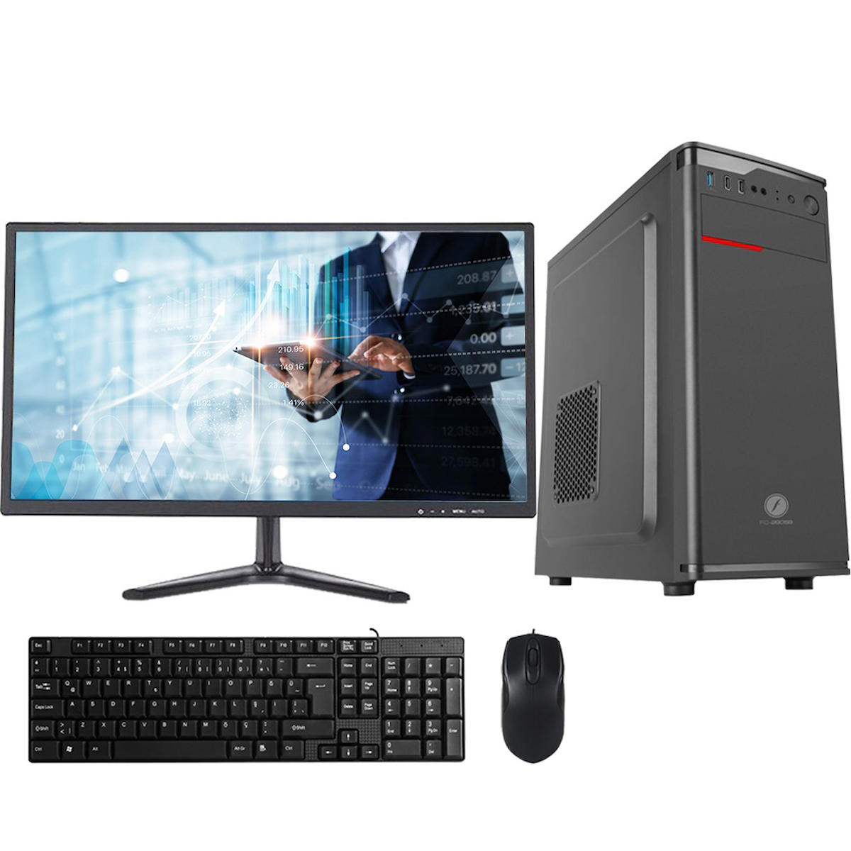 Avantron AV8572 Paylaşımlı UHD Graphics Ekran Kartlı AMD Ryzen 3 i7-12700K 8 GB DDR4 Mid Tower Windows 10 Pro Masaüstü Bilgisayar