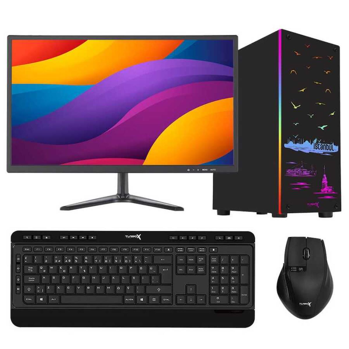 Turbox Tx1145 Paylaşımlı HD Graphics Ekran Kartlı Intel Core i3 4130 8 GB Ram DDR3 256 GB SSD Mid Tower
 FreeDos Masaüstü Bilgisayar